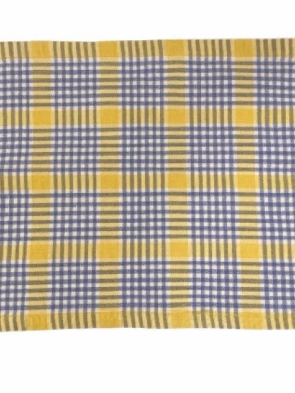 Vintage Set of 4 Woven Cotton Plaid Placemats